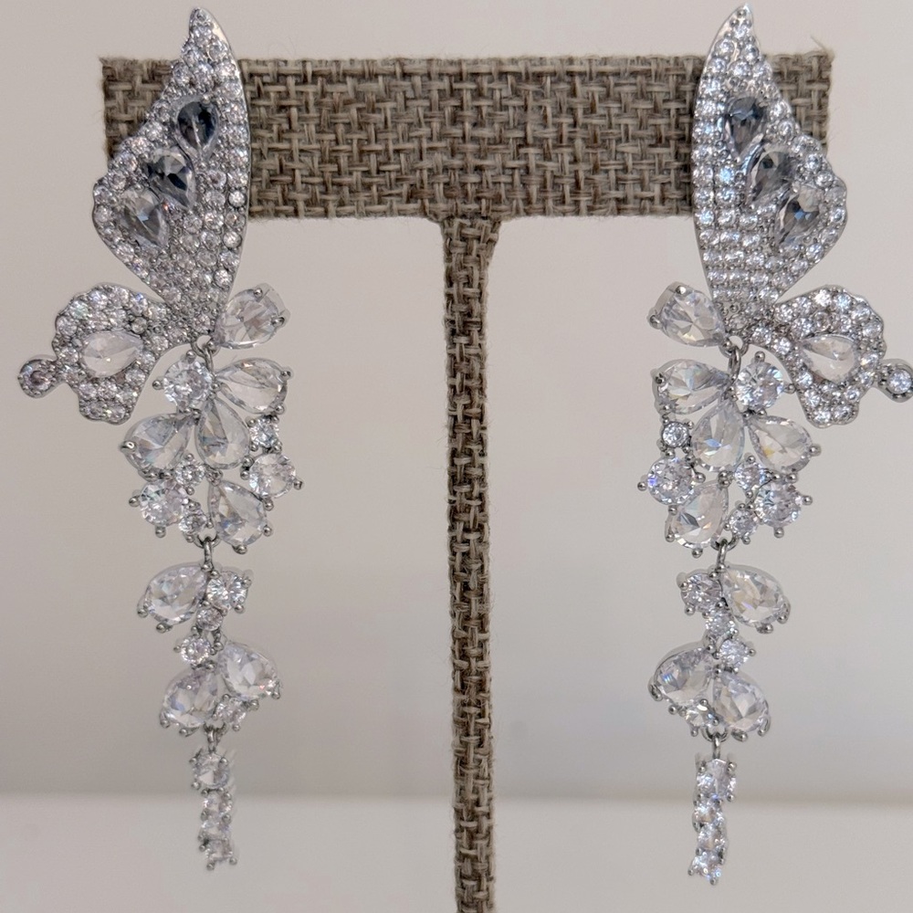 Elegant Silver Drop Earrings